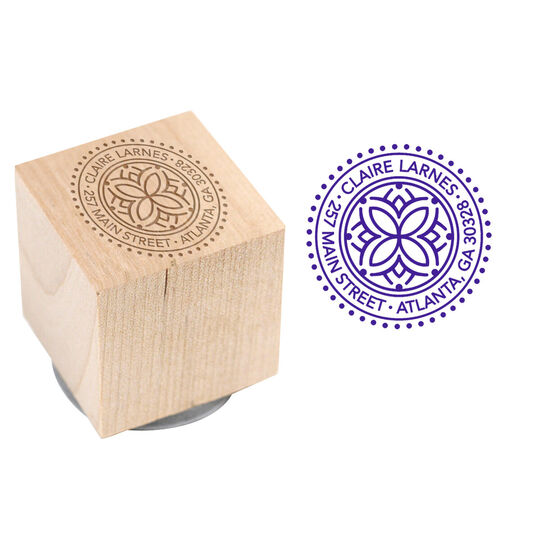 Celtic Center Wood Block Rubber Stamp